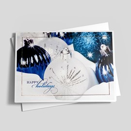 Silvery Sapphire Ornaments