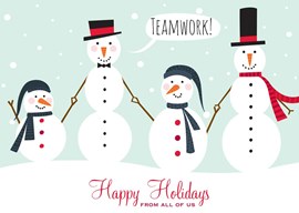 Holiday Snowman Teamwork