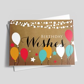 Posh Party Birthday Card