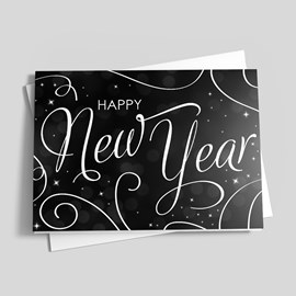 Shining New Year Card