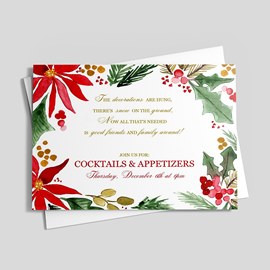 Painted Poinsettia Save the Date