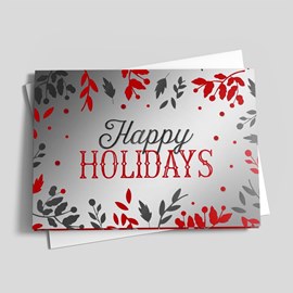 Scarlet and Gray Holiday Foliage