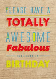 Birthday Message Card