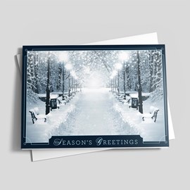 Framed Snowy Park