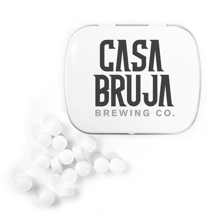 Personalized Mint Tins, Custom Design. Sugar-Free Peppermint Candy.