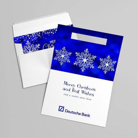Blue Storm Christmas Card