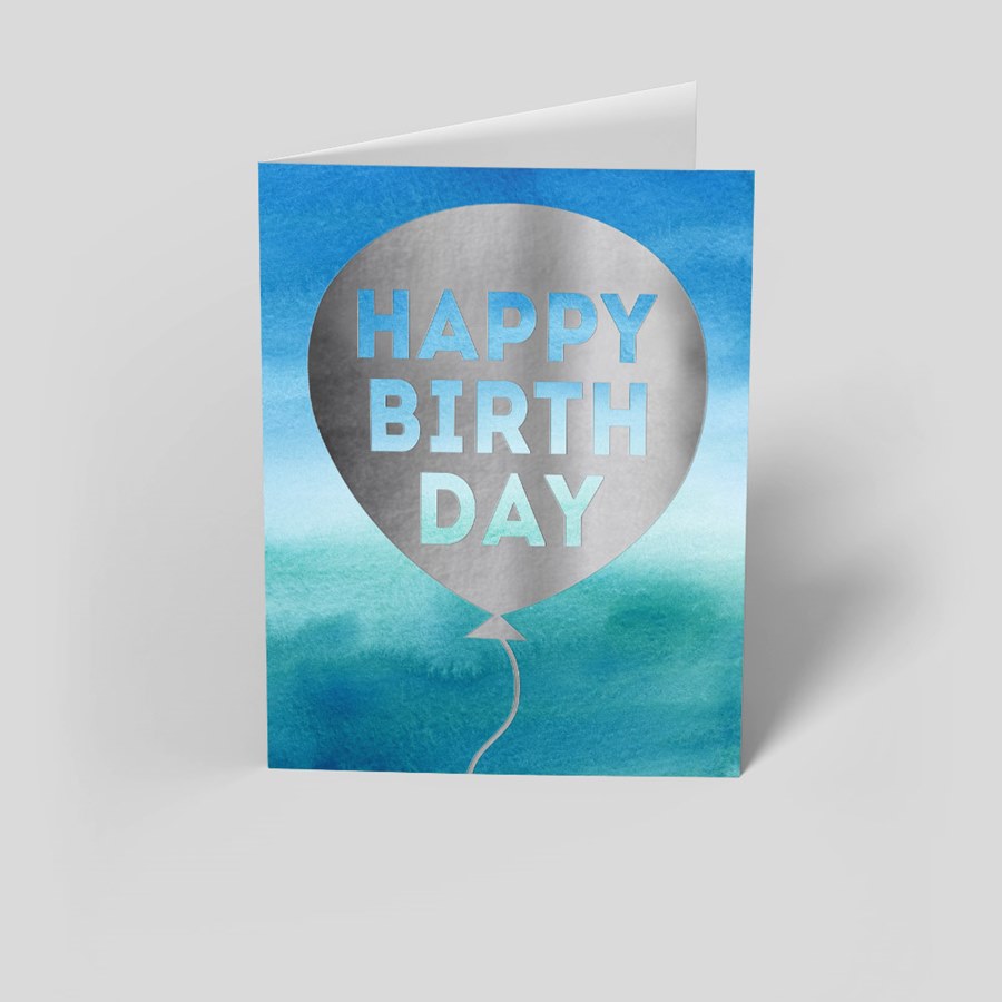 Happy Birthday” Gift Tags - Blue Skies Lettering