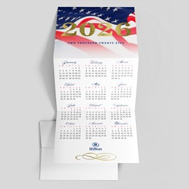The Golden Patriot Calendar Card