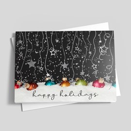 Ritzy Ornaments Holiday Card