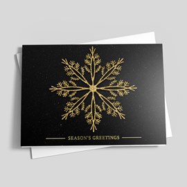Stylish Snowflake Holiday Card