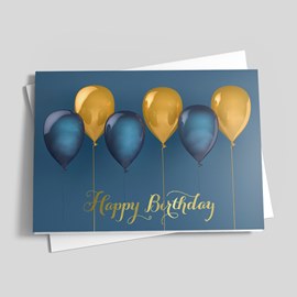 Chic Balloons Birthday Card