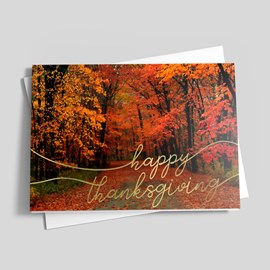 Autumn Wanderings Thanksgiving Card