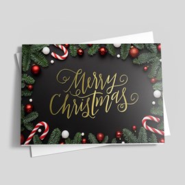 Sprigs and Canes Christmas Card
