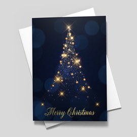 Midnight Tree Christmas Card