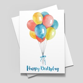 Balloon Bundle Birthday Card