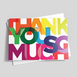 Endless Color Thank You Card