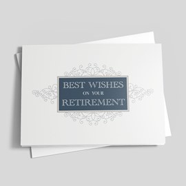 Modest Elegance Retirement Card