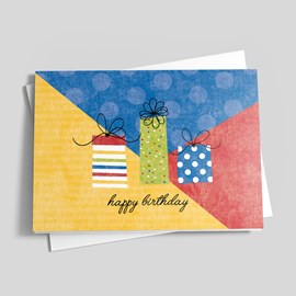 Party Gifts Birthday Card