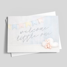 Stylish Welcome Baby Card