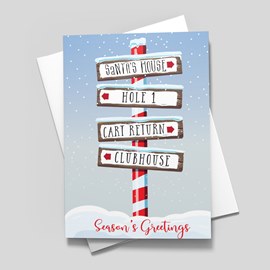 Santa's House Holiday Card
