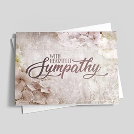 Floral Whispers Sympathy Card