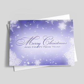 Purple Skies Christmas Card