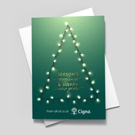 Makeshift Tree Holiday Card