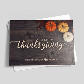 Fall Prep Thanksgiving Card