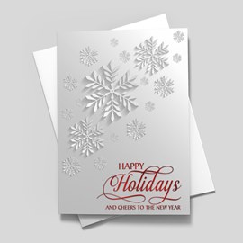 Whispering Snowflakes Holiday Card