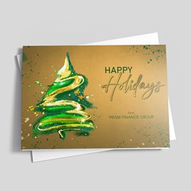 Zigzag Tree Holiday Card