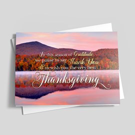 Grateful Morning Thanksgiving Card