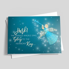 Angels Sing Christmas Card