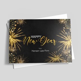 Sparkling Stars New Year Card