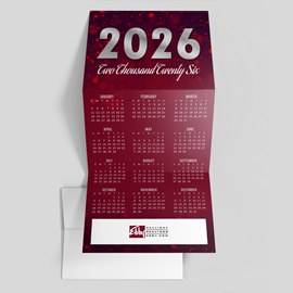 Ruby Year Calendar Card