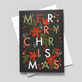 Happy Holly Christmas Card