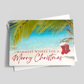 Beachside Christmas Card