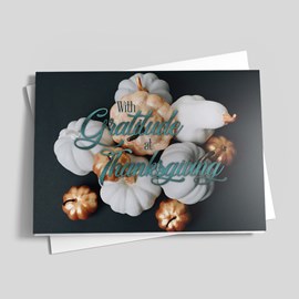 Pumpkin Kaleidoscope Thanksgiving Card