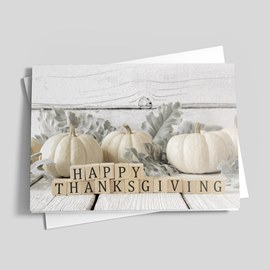 Pumpkin Whispers Thanksgiving Card