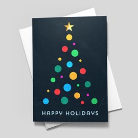 Tree Dots Holiday Card