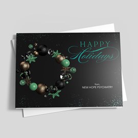 Nightglow Wreath Holiday Card