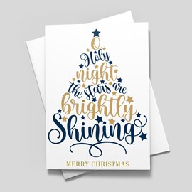 Brightly Shining Christmas Card
