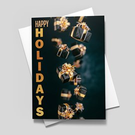 Cascading Gifts Holiday Card