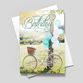 Bike Ride Birthday Card