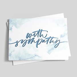 Blue Sky Sympathy Card