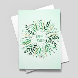 Green Branches Easter Card