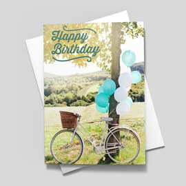 Bicycle Birthday Card