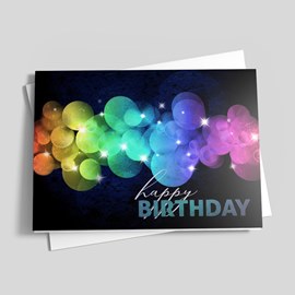 Colorful Bubble Birthday Card