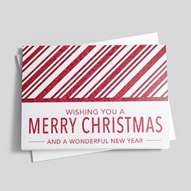 Red Stripe Holiday Card