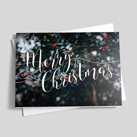 Mistletoe Christmas Card