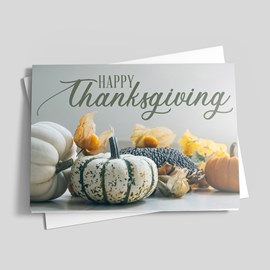 Autumn Gifts Thanksgiving Card